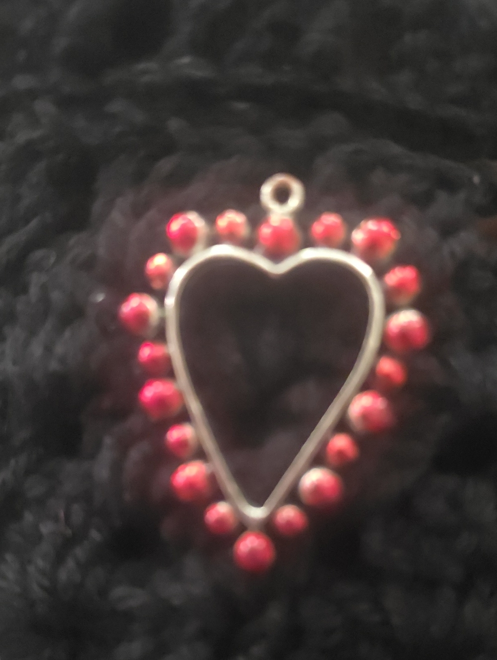 Unk Red Heart Pendant Necklace Charm